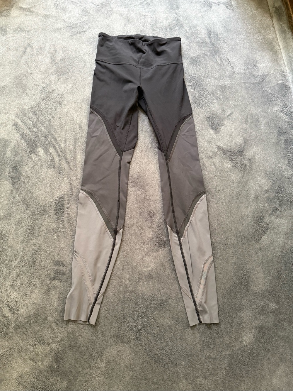 lululemon athletica Black and Gray High-Waist Leggings